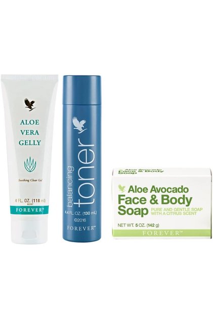 أكني كورس (Acne) - تونر 130 مل - صابون 5 أونصات - جل الألوفيرا 4 أونصات