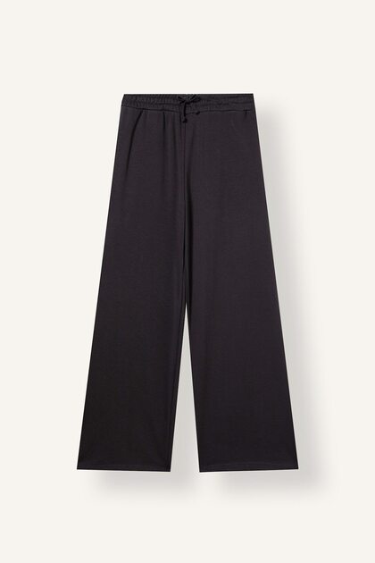 Wide Leg Sweatpants with Drawstring Waist, Thick Fabric I9297AX26AU