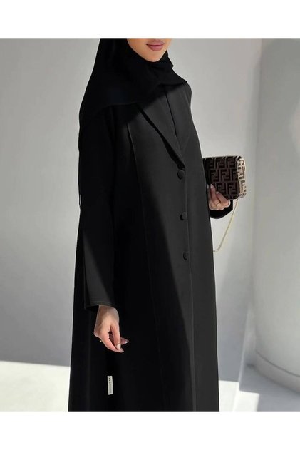 عباية اريام قماش كريب سيراميك من SOFTGRIL