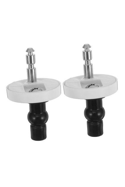 2pcs Toilet Seat Hinge Bolts with Rubber and Pads Quick Release Fixings for Secure Installation Repl