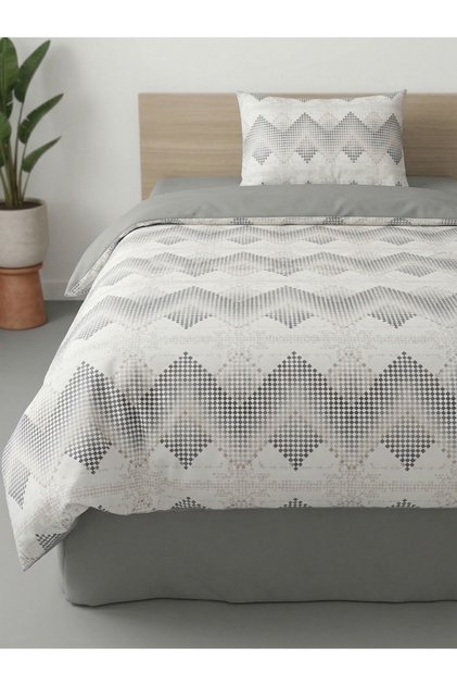 Single Size Double-Sided 120X200 Elastic Sheet Bedding Set, 3 Pieces with Zipper