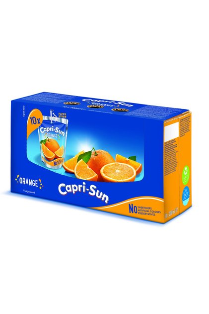 Bautura racoritoare necarbogazoasa Capri-Sun Portocale, bax 6x0.2L