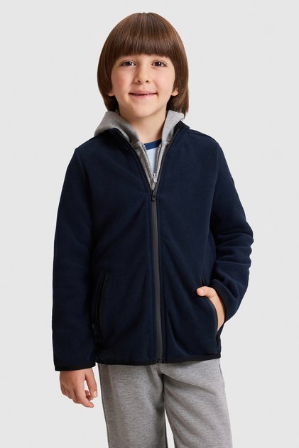 Boys' Navy Blue Knit Cardigan 50313853-VR033