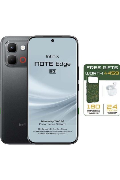 Note Edge Dual SIM Shadow Black 8GB 256GB 5G - Middle East Version
