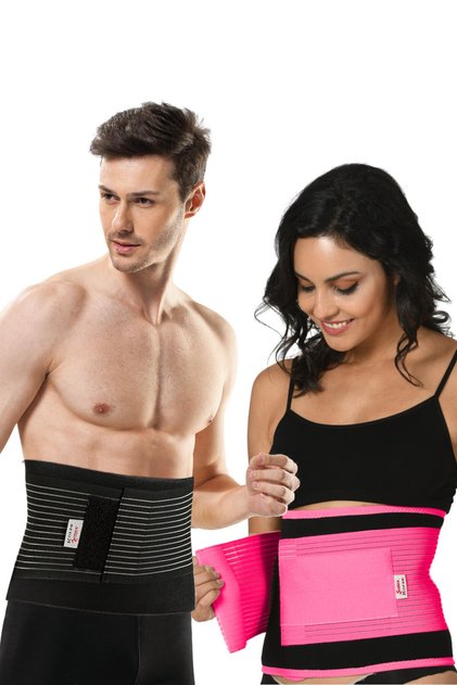 Neoprene Belly Slimming Sauna Effective Adjustable Pink Color Elastic Thermal Waist Belt