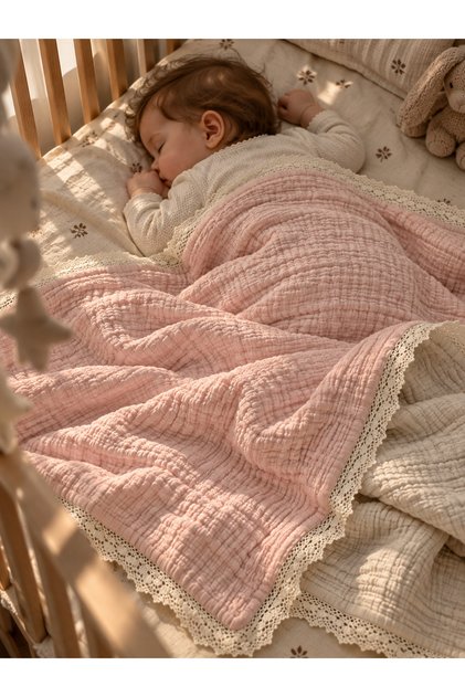 Muslin 6 Layer Baby Blanket Colorful