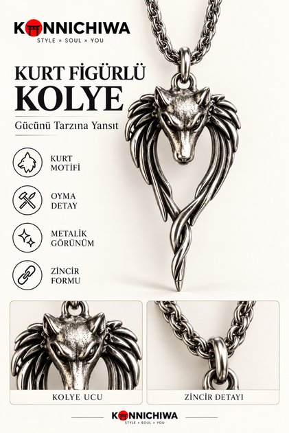 Anubis, the God of Death and Punishment, Wolf Head Figured Pendant with Wing Detail – Antique Silver Color