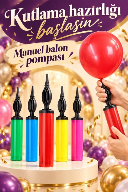 Çift Taraflı Hızlı Balon Şişirme Pompası