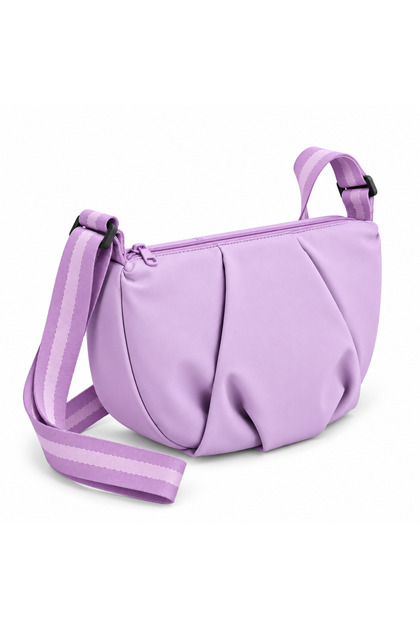 Light Lilac Adjustable Strap Women's Mini Shoulder Bag and Crossbody Bag 0068