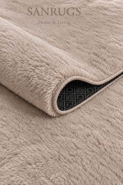 Peluş Kaymaz Taban Makinede Yıkanılır Pofuduk Halı Antre Oturma Odası Salon Tuvalet Banyo