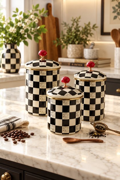Elite Class Enamel 13-15-17 Dama 3-Piece Jar (with Lid 19-21-23cm)