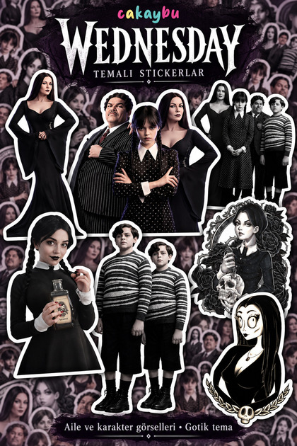 Autocolant Wednesday Addams