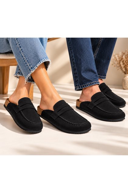 Dadwolf Naples Wrapped 1029675 Loafer Slippers Cork Sole Lightweight Non-Slip Comfortable Open Back Casual Moccasins