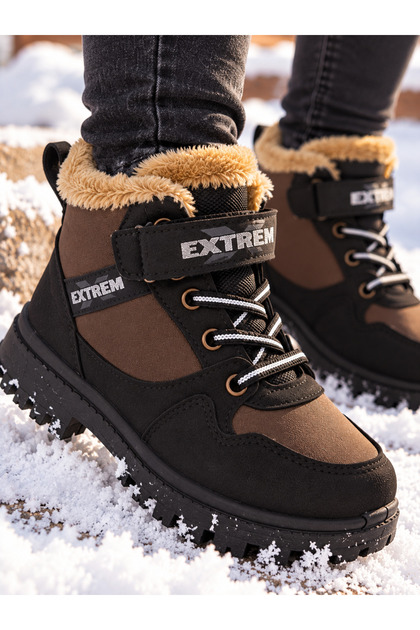 Children's Winter Snow Boots with Heat-Retaining Fur-Trimmed Lining and Durable Construction