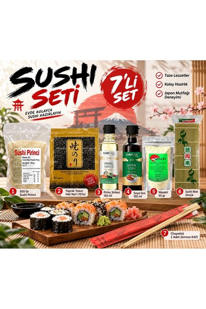 Sushi Seti 7'li / Suşi Seti