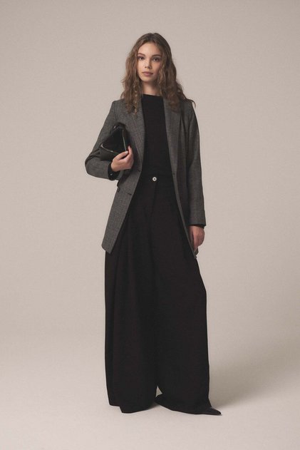Kruvaze Blazer Ceket - Antrasit