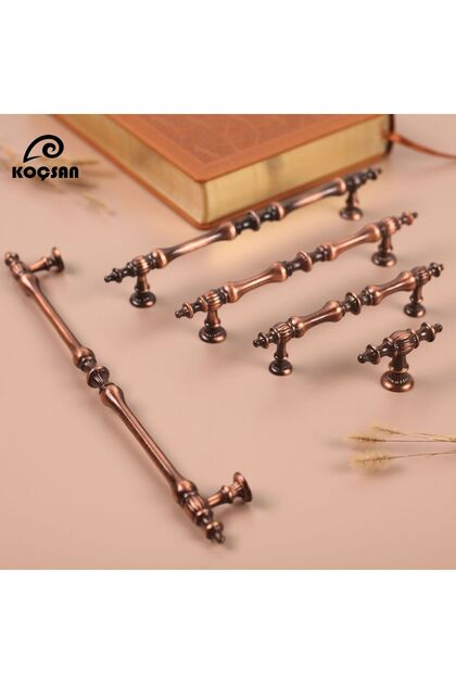 Crescent Antique Copper Button Handle Luxury Country Kitchen Furniture Cabinet Drawer Handle