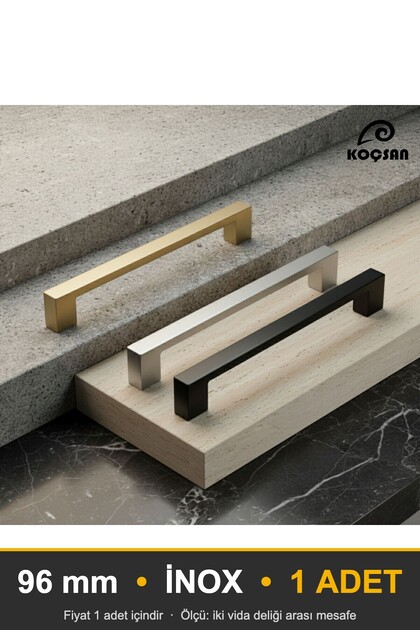 Aluminum Bridge Inox 96 mm Handle Luxury Country Kitchen Furniture Cabinet Drawer Handle