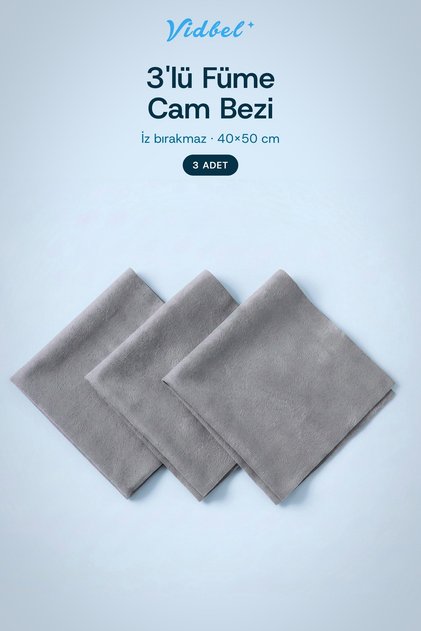 3-Pack Charcoal Grey Glass Cloths - Streak-Free Cleaning Cloths for Glass, Mirrors, and Shiny Surfaces