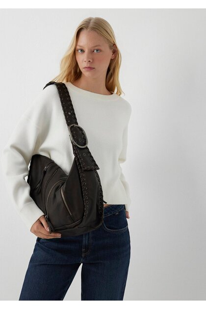 Brown Shoulder Bag with Belt Detail 1920153-26823