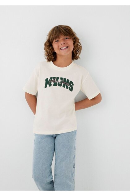 Mvjns Ecru T-Shirt Loose Fit / Relaxed Fit 6610487-70057