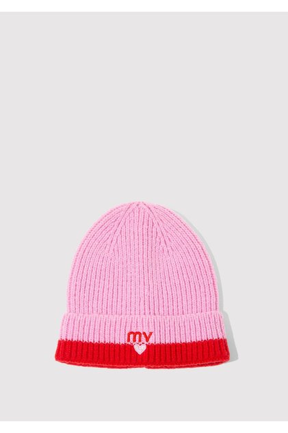 Mv Heart Embroidered Pink Beret 1913835-32445