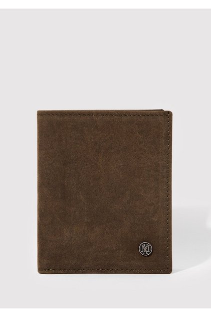 Khaki Leather Wallet 091242-80714