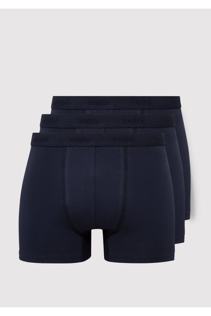 3lü Lacivert Basic Boxer 0911414-30761