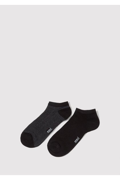 2 Pack Black Booties Socks 090985-902