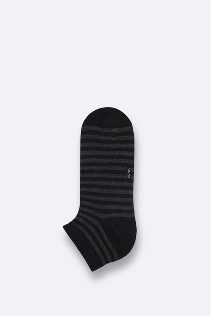 Men's Black Bamboo Blend Booties Socks B008517