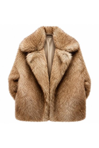KADIN CAMEL KISA KÜRK CEKET