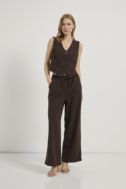 Gabardine Vest and Pants Set