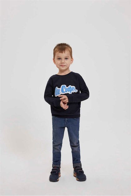 Boy's Frank Sweatshirt Navy Blue 198 LCB241001