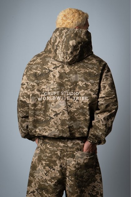 Battle Mode Camouflage Men's Zip Hoodie Jacket