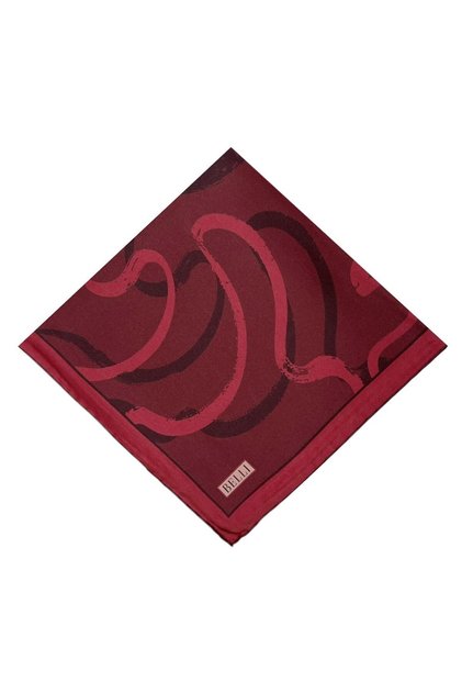 Tivil Pure Silk Scarf 4309 - 31 Burgundy Dye Pattern