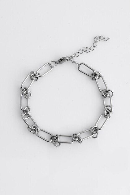 316L Steel Bond Paperclip Chain Men's Bracelet