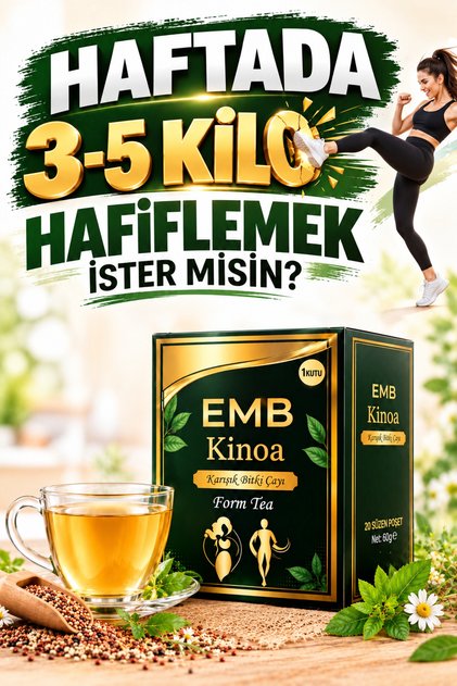Zayıflamak kilo vermeye yardımcı Özel Formül Kinoalı Detox Organik Karışık Bitki Çayı 1 Kutu