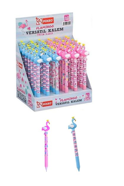 0.7 Flamingo Pen Pink And Blue Set of 2