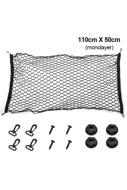 110cm x 50cm Car Trunk Storage Net Bag Cargo Luggage Nylon Elastic Mesh Hanging Nets Pocket Stowing