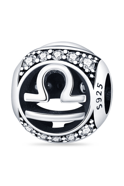 PAC042-9 Original 925 Silver Twelve Constellations Leo Aries Virgo Round Charms Beads Fit Qikaola Br