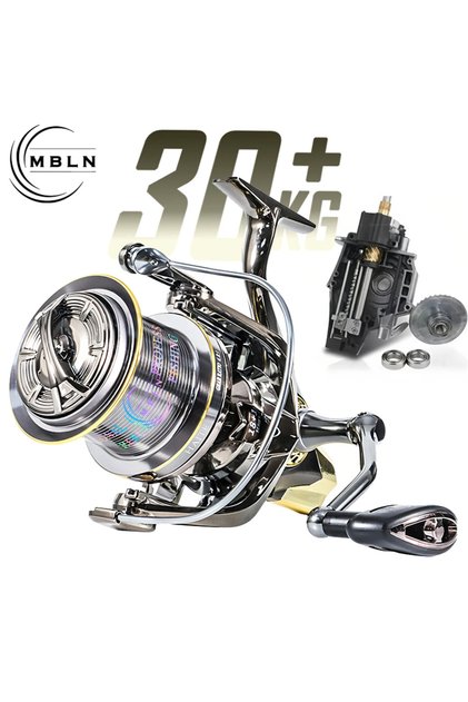 12000 Series MBLN Brand,90% Full Alloy,Dual Shaft Support Structure,Spinning Fishing Reel,30KG Max D