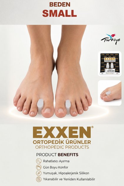 Silikon Parmak Arası Ayırıcı Makara Small