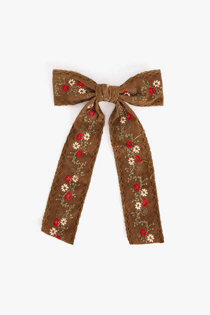 Octavia Milk Coffee Buckled Hair Clip Set