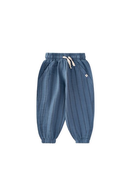 Muslin Shalwar Pants, Ages 1–6, Indigo, Double-Striped
