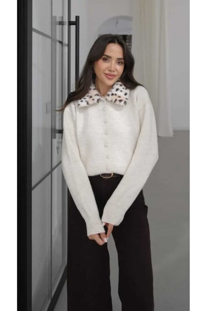 Peluş Yaka Hırka