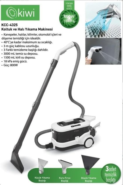 4325w Yeni Ekstra Pencere Temizleme Aparatlı Koltuk Halı Yıkama Ve Leke Çıkartma Makinesi
