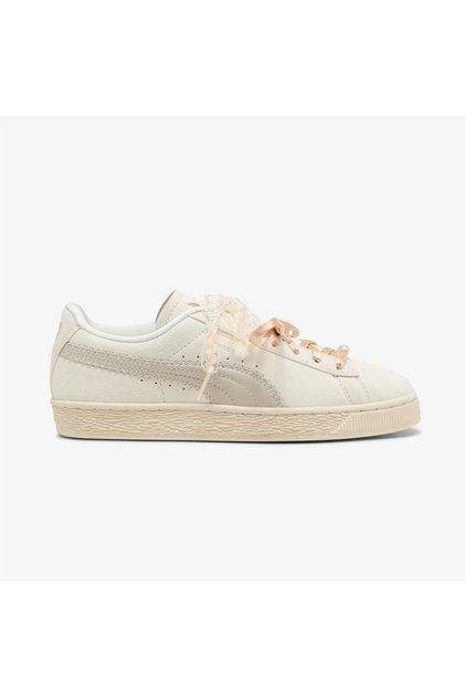 Women's Cream Suede Sneakers