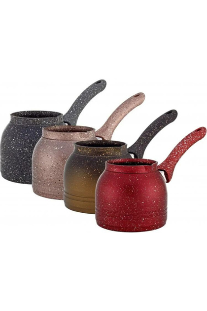Ibric de cafea din granit antiaderent gri, 650 ml, pentru cafea, lapte și băuturi calde