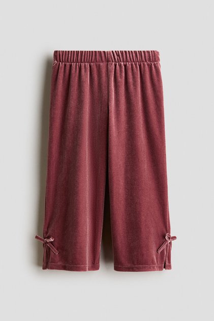 Fiyonk Detaylı Velur Pantolon