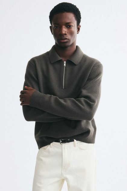 Yün Polo Üst Regular Fit